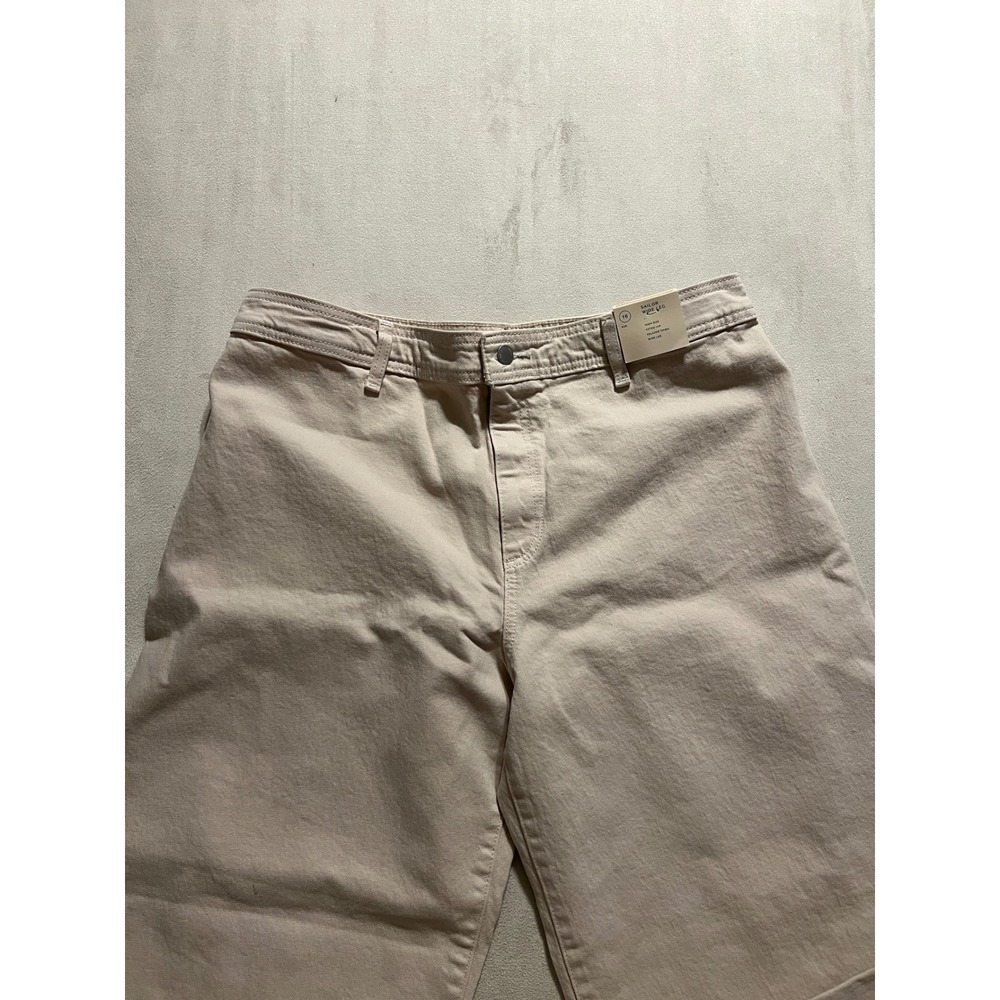 Universal Thread Womens Sailor Wide Leg High Rise Jeans Cream Beige 16 Regular - Picture 12 of 13